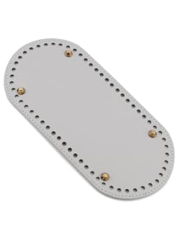 25x12cm Bag Bottom Oval Leather Bottoms with Holes Bag Accessories Handmade PU DIY Part for Handbag Crossbody Messenger Bags