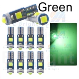 10PCS T5 W3W PCB 3030 3 Led Car Dashboard Bulbs Warming Instrument Lights Indicator 12V DC White Ice Blue Red Green Amber Pink