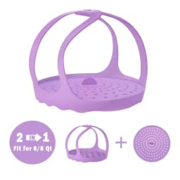 JOIE Silicone Sling Lifter Kitchen Accessories Insulated Pad Food Grade Bakeware Sling Lifter Steamer Egg Drain Rack 6Qt /8Qt