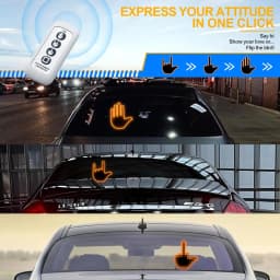 Car Finger Light with Remote Control Three Models Cool Funny Car Interior Light Road Rage Signs Middle Finger Gesture Light