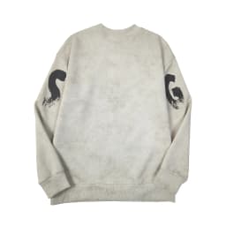 500g Heavyweight Men's Crewneck Sweatshirt Fall Spring Graphic Print Loose-Fit Streetwear Top Plus Size Casual Long Sleeve 2025