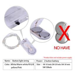 Fairy Lights Copper Wire LED String Lights Christmas Garland Indoor Bedroom Home Wedding New Year Decoration USB Battery Powered