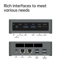 Aittact&TOPC Mini PC Type-C 4.0 Oculink Ultra 7 255H ES Ultra9 285H ES Ultra 5 235H ES 2*2.5G RJ45 Desktop Mini PC Wifi6E BT5.3