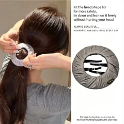 Creative Flat Pancake Hair Claw Clip, Sports Non-Slip Bun Holder, Comfortable No-Pull Hair Accessory for Women, Ideal for Daily