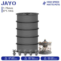 JAYO 3D PETG/ High Speed Matte PETG / PLA Classic Printer Filament 1.75mm 3D Printer Filament 5.5KG Neatly Wound PETG for 3D