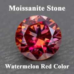 Moissanite Stone Round Cut Rainbow Purple Color DIY Charms Jewelry Making Ring Necklace Earrings Main Materials Certificate