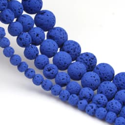Natural Volcanic Lava Stone Beads Round Loose Spacer Beads for Jewelry Making Beadwork DIY Bracelets Accessories 15'' 4 6 8 10mm