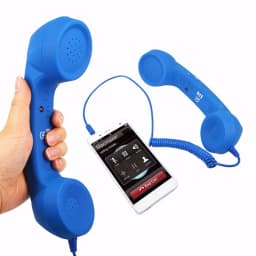 Universal Mobile Phone External Handheld Microphone Classic Cellphone Wired Earpiece Receiver Headset For 3.5mm and Type-C Port