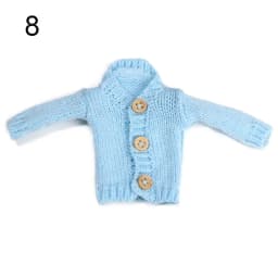 Doll Handmade Mini Knitted Sweater Coat 28cm-30cm Doll Accessories Winter Tops Casual Wear Clothes for 1/6 Dolls DIY Gift Toys