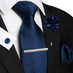 Brown Yellow Plaid Ties For Men Luxury 8cm Silk Tie Pin Pocket Square Cufflinks Tie Clip Set Business Party Wedding Accessories