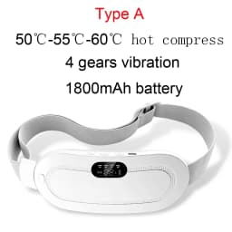 Electric Menstrual Period Massager Heating Massage Pad Belt for Female Waist Abdominal Lumbar Warm Belt Massage Device Vibration