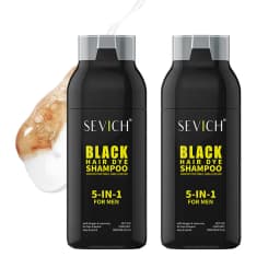 Hair Dye Coloring Shampoo 5 In 1 Men Beard Dye Shampoo Natural Cover Gray Hair Color Shampoo Instant Dye Hair Dyeing Shampoo