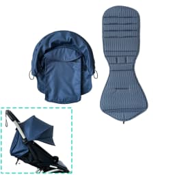 MomTan Stroller Replacement Colth Set For YOYO ,YOYO+ ,YOYO2 Strollers , Waterproof Double Lay 1:1 Original Fabric