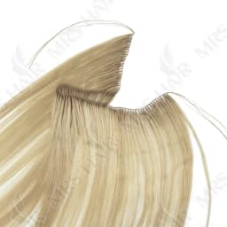 Invisible Feather Hair Bundles Extensions Natural Fish Line Human Hair Non-Remy Invisible Micro Rings Hair Weft 100 Strands