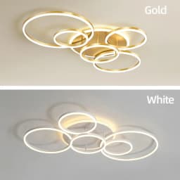 Home Ceiling Chandelier Modern Luxury Ring Ceiling Lamp Nordic Minimalist Lighting Smart Remote Control Ceiling Light Fixture