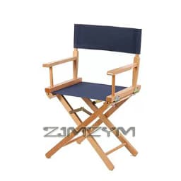 Solid Wood Chair Foldable Bar Counter Leisure Chair Outdoor Backrest Office Makeup Fishing Outdoor Garden Armchairs