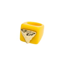 2024 New Trendy Geometric Square Round Resin Acrylic Chunky Rings for Women Girls Punk Style Knuckle Flower Rings Jewelry