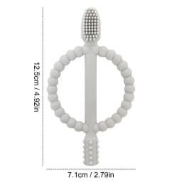 Baby Silicone Training Toothbrush Safe Toddle Teether Chew Toys Teething Ring Gift Infant Baby Chewing Clean Teething Toys