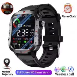 2026 New Rugged Military GPS Smart Watch Men Bluetooth Call Health Monitoring Sports 5ATM Waterproof Smartwatches Man Pk Ht22
