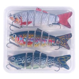 10cm 18g Sinking Wobblers 6 Segments Fishing Lures Multi Jointed Swimbait Hard Bait Fishing Tackle For Bass Isca Crankbait