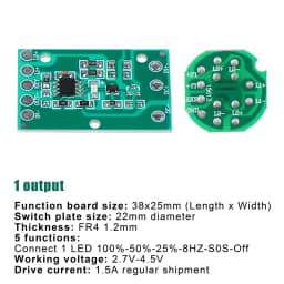HZ-8813 T6/U2/L2 Glare Light Control Circuit Board Flashlight Driver Board 3 Function 5 Function Gear Electric Plate