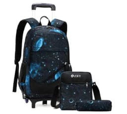 Boys kids school wheeled backpack bag children school backpack on wheels teenager boys school trolley bag with wheels for boys