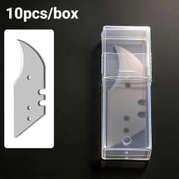 10Pcs Steel Utility Knife Replacement Blades Precision Sharp Edge for Art Craft DIY Model Making Cutting
