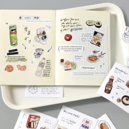 50pcs/bag stickers sticker book soft time series handbook material DIY photo frame album phone case diary creative stickers