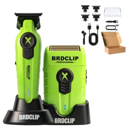 Professional Floating High Speed Foil Shaver Hair Beard Trimming Set Electric Trimmer for Man with Base BRDCLIP