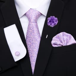 Great Quality Pink Floral Bow Tie Pocket Squares Cufflink Brooch Clip Pin Set Man Necktie Suit Accessories Birthday Gift