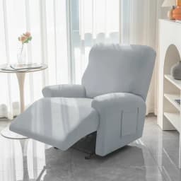1/2/3 Seater Soft Recliner Sofa Cover Solid Color Simple Single Sofa Slipcover Relax Couch Armchair Protector Case Removable
