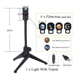 Sky Projector Night Light Planet Magic Moon Earth Projection 3W LED Lamp 360° Rotatable USB 5V Kids Bedroom Wall Decor Lighting