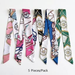 5 Piece Set Headband Ribbon Belt Scarf Wrap Ribbon Gift Wrapping Bow Multi Functional Favor Ribbon Multiple Color Options