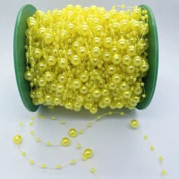 5/10yards 3-8mm Fishing Line Artificial Pearls String Beads Chain for Diy Christmas Tree Wreath Decoration Party Supplies