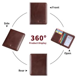 GERUOLA Vintage Leather Men's Wallet - Ultra-Thin RFID Blocking, Top-Grain Cowhide, Multi-Card Holder with Security Snap Button,