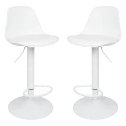 Bar stool 2-piece swivel chair, 2-piece adjustable bar stool, height adjustable, 360° swivel, ultra-quiet, load-bearing capacity