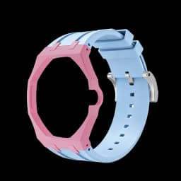 2in1 Bioceramic Case&Silicone Strap For Swatch x AP Royal pop Pocket watch bands Modification kit integrated Silicone Wirstband