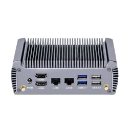 Topton Fanless AMD Mini PC FU02 Ryzen 7 7730U 5825U R5 5600U 4500U Gaming Computer Dual LAN Firewall 2*HDMI2.0 NVMe DDR4 WiFi6