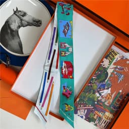 POBING 2025 New Style Binding Handle Hairband Silk Scarf 100% Mulberry Silk Amazon Celebration Twill Silk 5*86CM