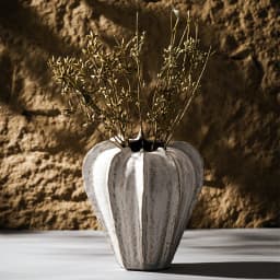 CAPIRON Multi Sided Bud Ceramic Vase for Dried Flower Pampas Grass Office Ornaments Home Boho Decoration Retro Tabletop Objects