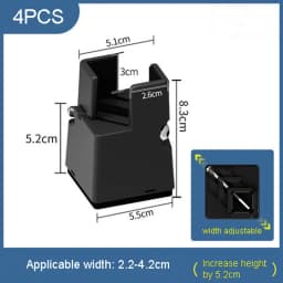 4PCS Adjustable Furniture Leg Risers Bed Foot Pads with Screw Clamp Heavy Duty Square Round 52 102mm Sofa Table Chair Leg Risers