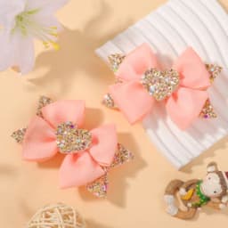 RAINBOW BOWS 3.15'' Glitter Butterfly Hair Clips for Women Girls Hairpins Children Cute Barrettes Kids Head Accessories 2Pcs/lot