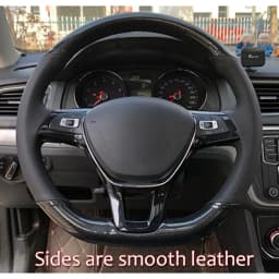 Anti-Slip Suede Leather Car Steering Wheel Braid Cover For Volkswagen VW Golf 7 Mk7 New Polo Jetta Passat B8 Tiguan Sharan