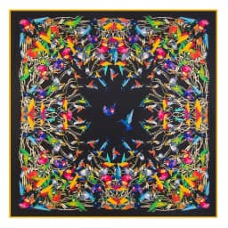 POBING Twill Silk Square Scarf Animals Print Women Scarves Wrap Giraffe Neckerchief Spanish Foulards cachecol Large Bandana