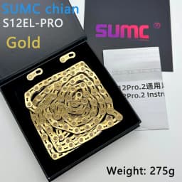 sumc 12 speed bike chain crescent chain road bike mountain bike chain 126 links ultra light bike chain for Shimano