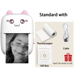 C9 mini HD Printer Portable Sticker Label Printer Bluetooth Pocket Thermal Printer with Paper for Student Note Inkless Printing