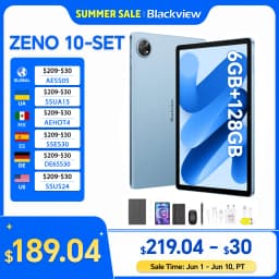 Blackview ZENO 10 Tablet PC 5G AI Android 15 T8200 Octa Core 11' FHD+ IPS 90Hz Display Smart Tablets Pad PC With Bluetooth