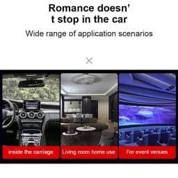 New Atmosphere Projection Car Ambient Light Large Range Projection Romantic Atmosphere Multiple Scenes Adjustable Focus Distance