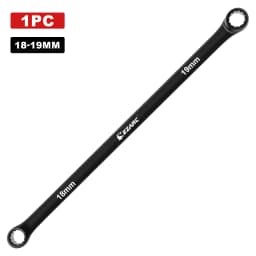 EZARC Extra Long Box End Wrench Metric Combination Durable Aviation Spanner CRV 8mm-19mm Chrome Vanadium Steel Repair Tool 1PC