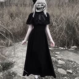 Japanese Gothic Style Retro Black Cape Mid Length Dress Платье Grunge Subcultural Streetwear Punk Black Vestido Y2k